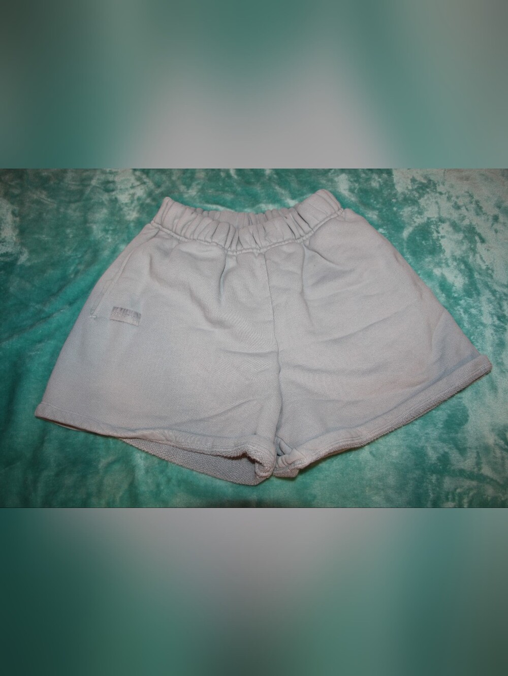 Women's Light Blue Set Active Shorts Size Medium
